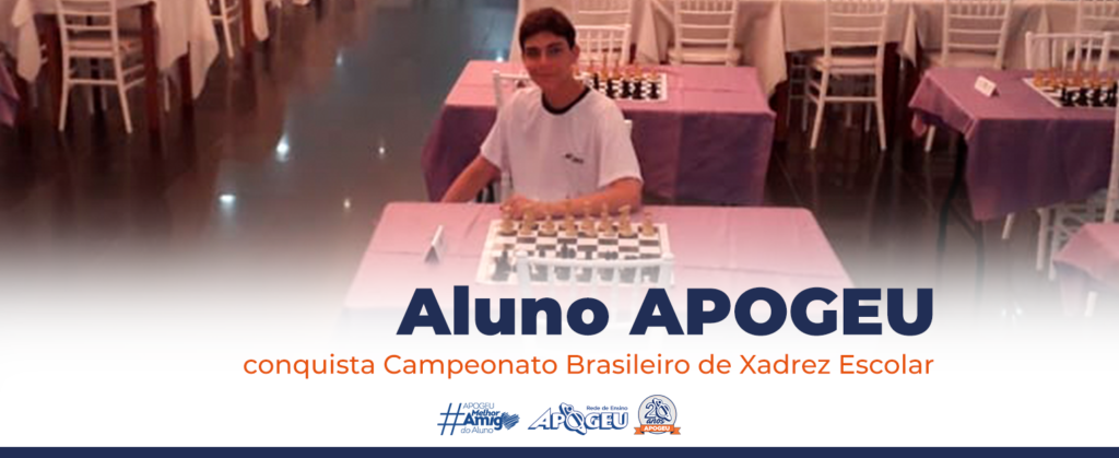 Estudante catarinense conquista primeiro lugar no Campeonato Brasileiro de  Xadrez Escolar